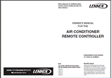 Lennox AC Remote Controller Owners Manual 20pp Jan 2012